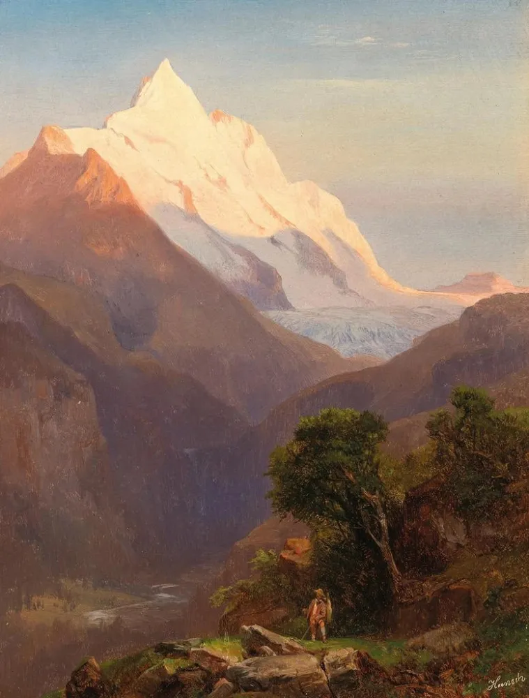 Maalaus Le Grossglockner - Anton Hansch | Taidetuloste