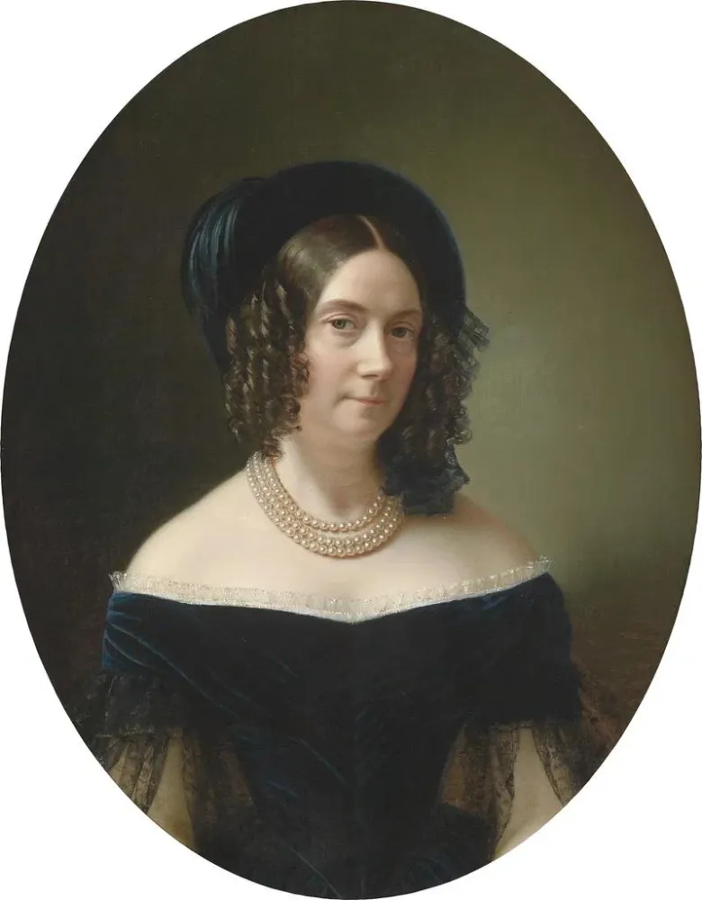 Maalaus Habsburgin arkkiherttuatar Dorothée - Anton Einsle