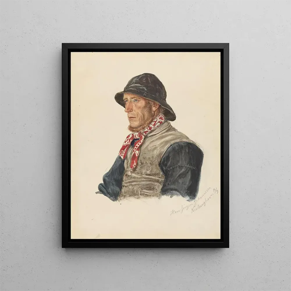 Maalaus Hans Jørgen Johannesen Nevlunghavn - Adolph Tidemand | Taidetuloste