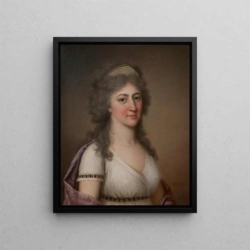 Maalaus Hedvig Elisabet Charlotte 1759-1818 Ruotsin kuningatar - Adolf Ulrik Wertmüller | Taidetuloste