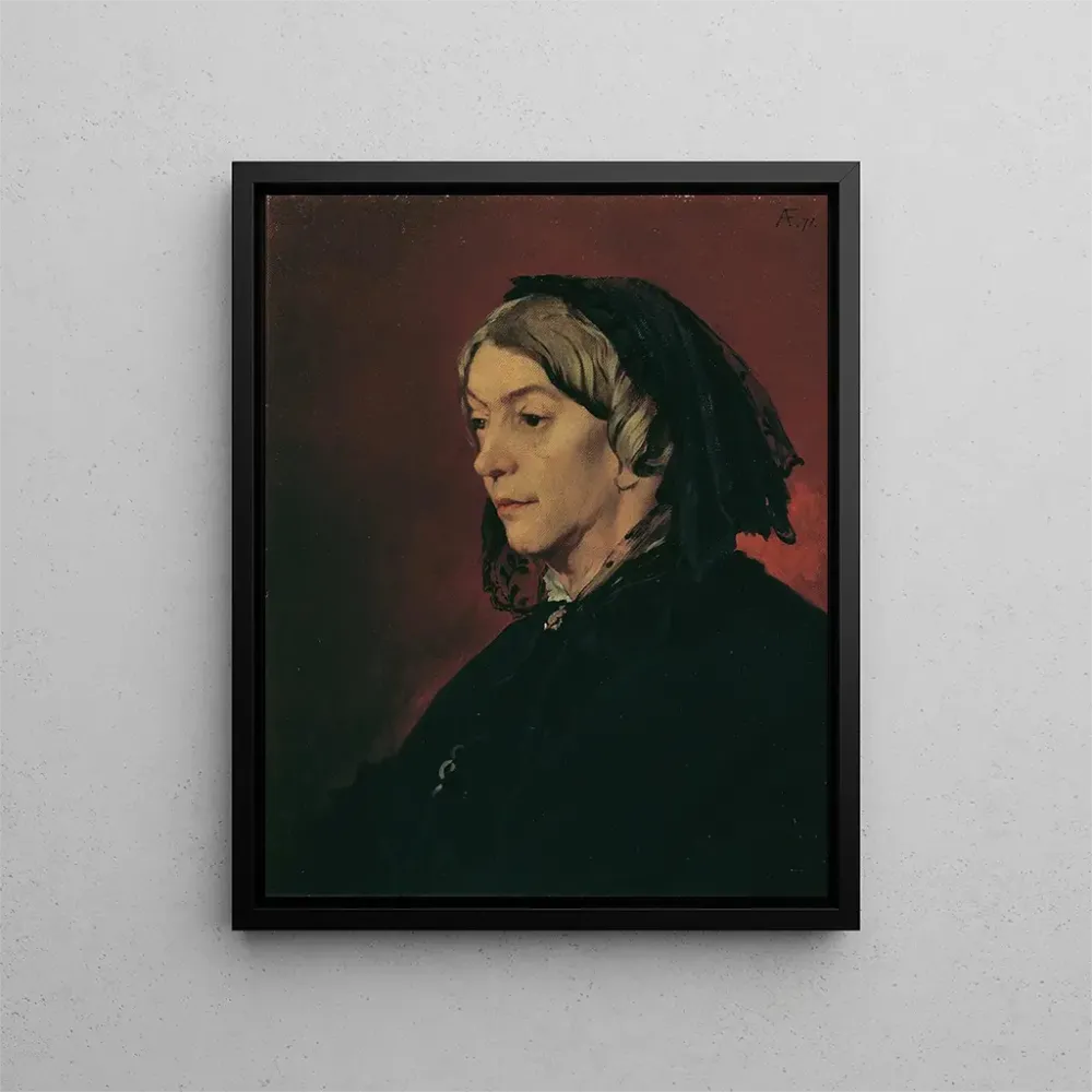 Maalaus Henriette Feuerbach taiteilijan äitipuolesta - Anselm Feuerbach | Taidetuloste