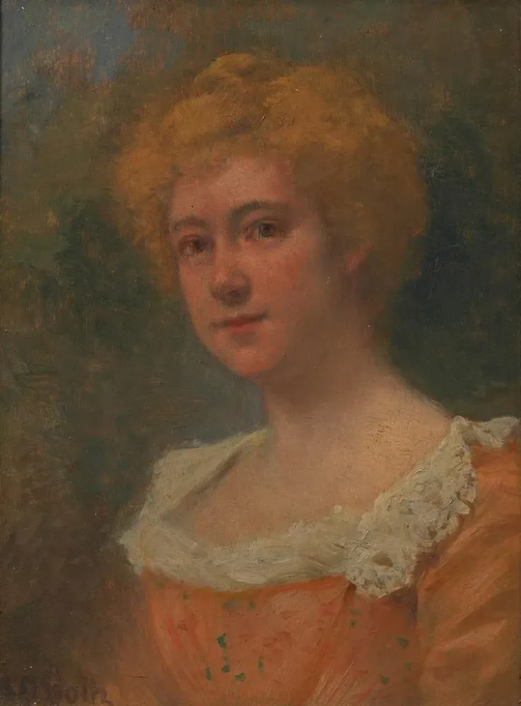 Maalaus Hermine Kunz née Hutterstrasser - Alexander Demetrius Goltz | Taidetuloste
