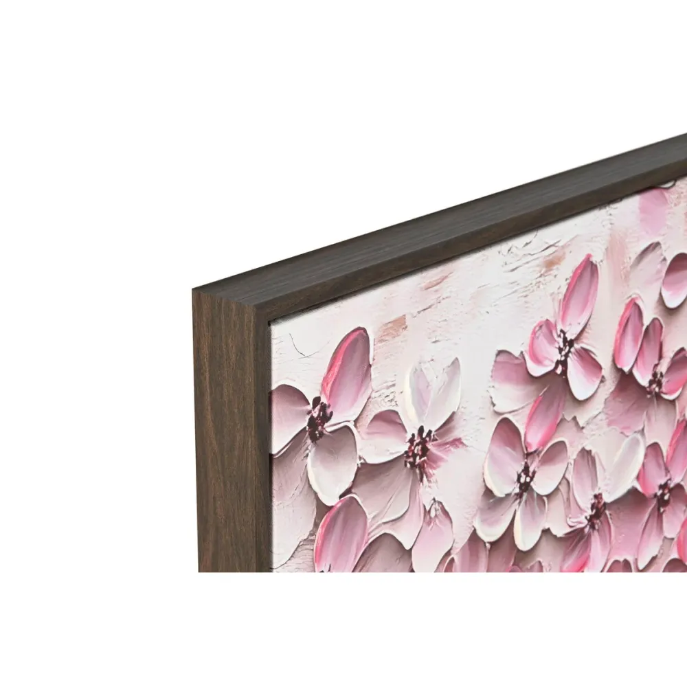 Maalaus Home ESPRIT Beige Pinkki Tummanruskea Romanttinen 103 x 4,5 x 103 cm (2 osaa)