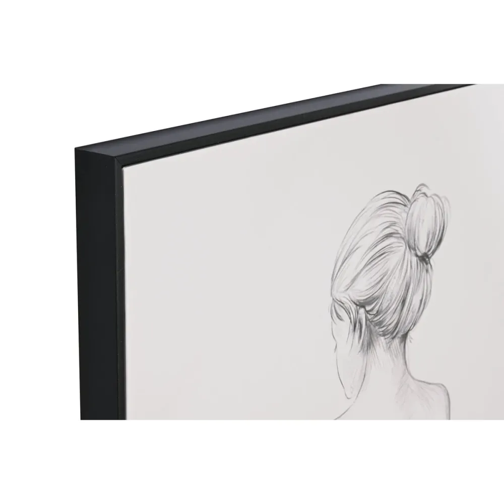 Maalaus Home ESPRIT Nainen Moderni 82,3 x 4,5 x 102,3 cm (2 osaa)