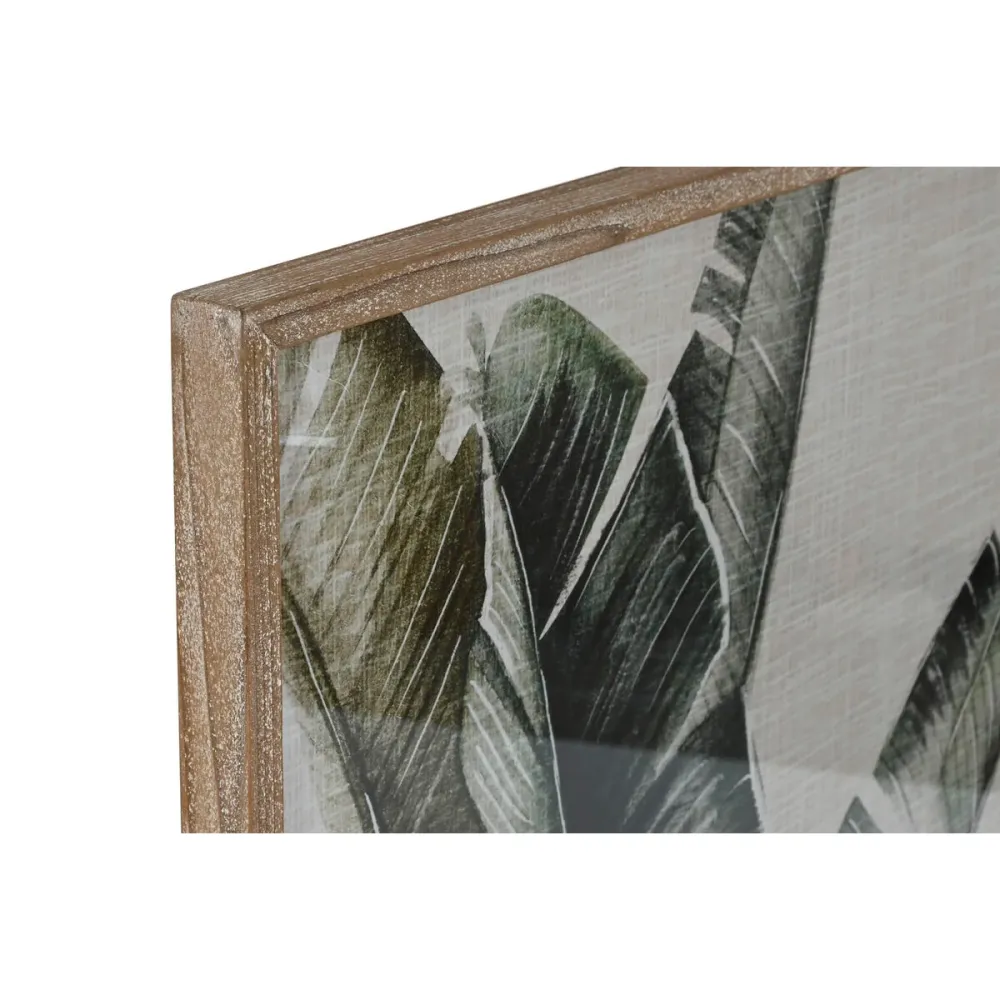Maalaus Home ESPRIT Palmut Trooppinen 70 x 4 x 100 cm (2 osaa)