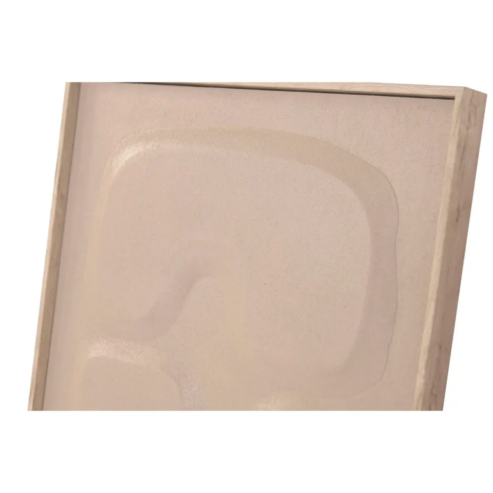Maalaus Home ESPRIT Ruskea Beige Abstrakti Skandinaavinen 50 x 4,5 x 70 cm (2 osaa)
