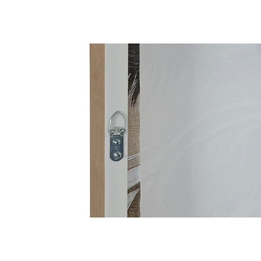 Maalaus Home ESPRIT Ruskea Beige Kullattu polystyreeni Kangas Palmut Trooppinen (2 osaa)
