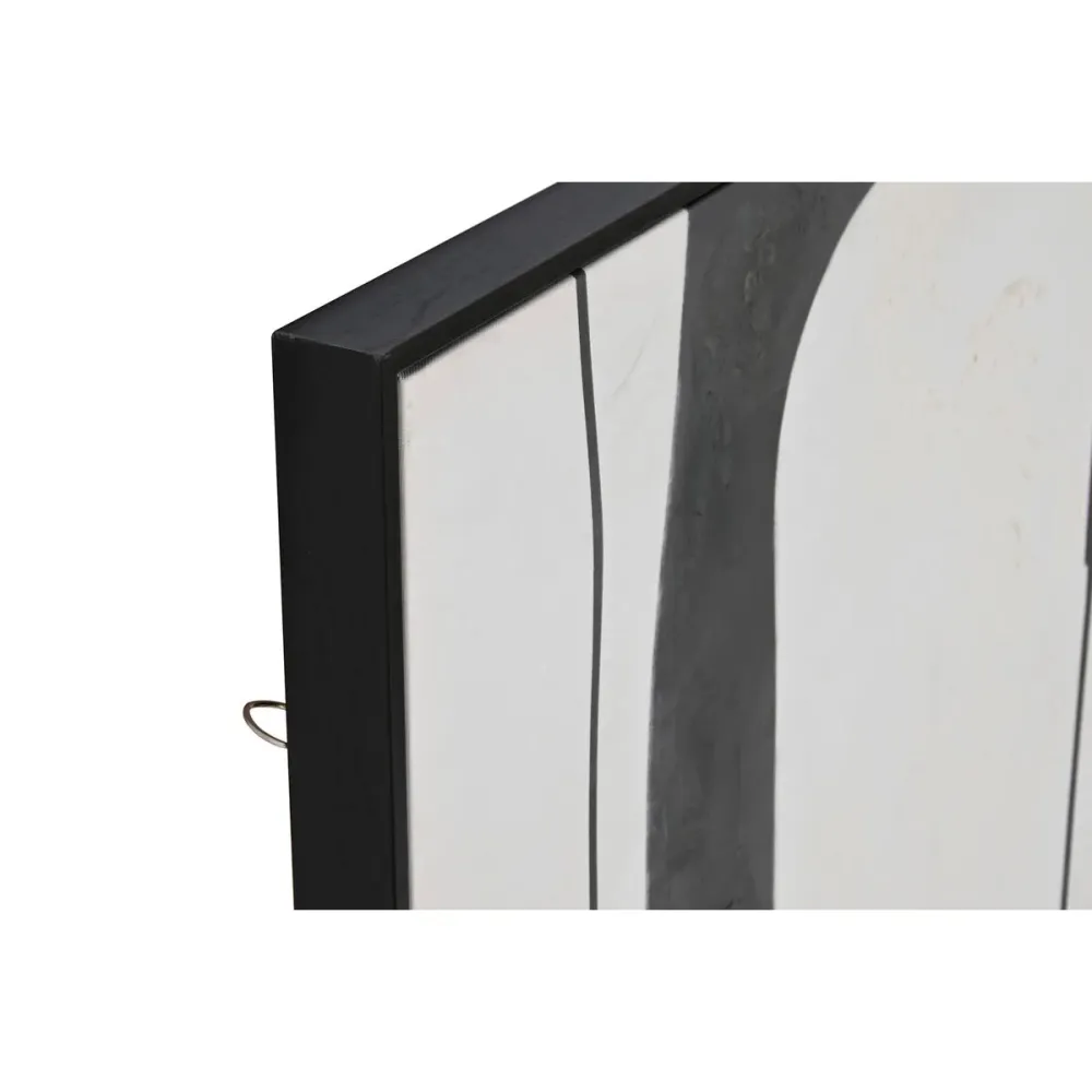 Maalaus Home ESPRIT Ruskea Musta Abstrakti Kaupunki 90 x 4 x 120 cm (2 osaa)