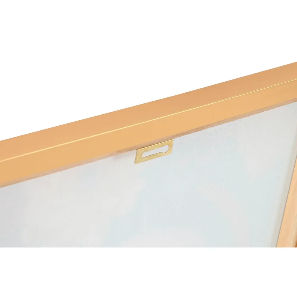 Maalaus Home ESPRIT Turkoosi Gėlės Lakattu 52,5 x 3 x 72,5 cm (2 osaa)