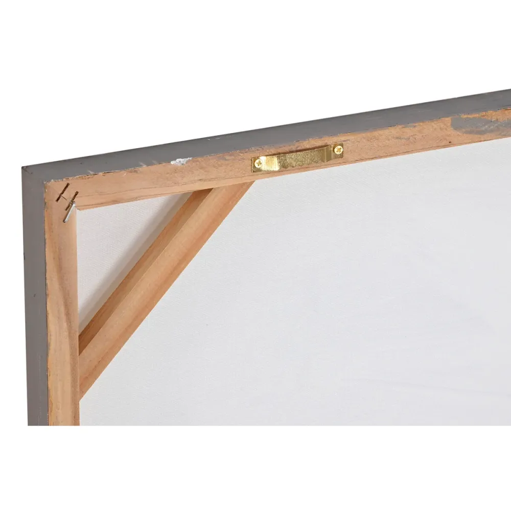 Maalaus Home ESPRIT Valkoinen Beige Ympyrät Skandinaavinen 150 x 3 x 50 cm (2 osaa)