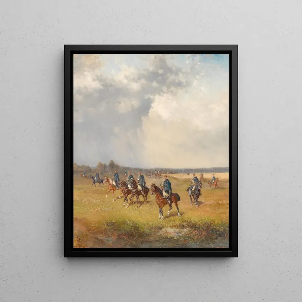 Maalaus Hussards hongrois - Alexander von Bensa | Taidetuloste