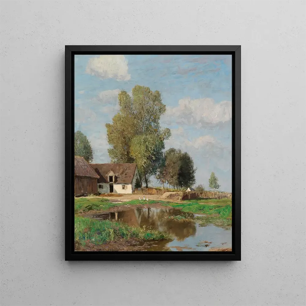 Maalaus Idylle rurale - Alfred Zoff | Taidetuloste