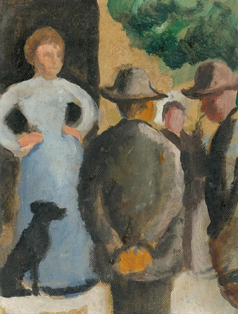 Maalaus Ihmiset kadulla - August Macke | Taidetuloste