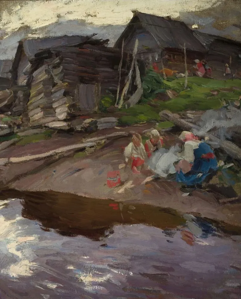 Maalaus Illalla - Abram Efimovich Arkhipov | Taidetuloste