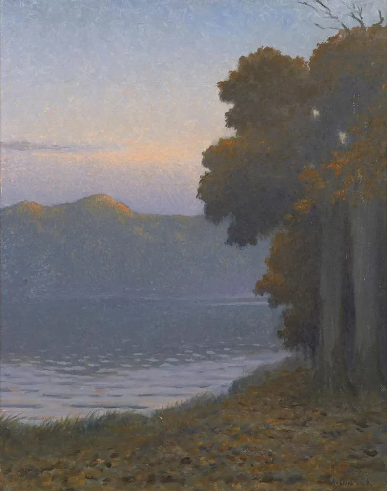 Maalaus Ilta järvellä - Alphonse Osbert | Taidetuloste