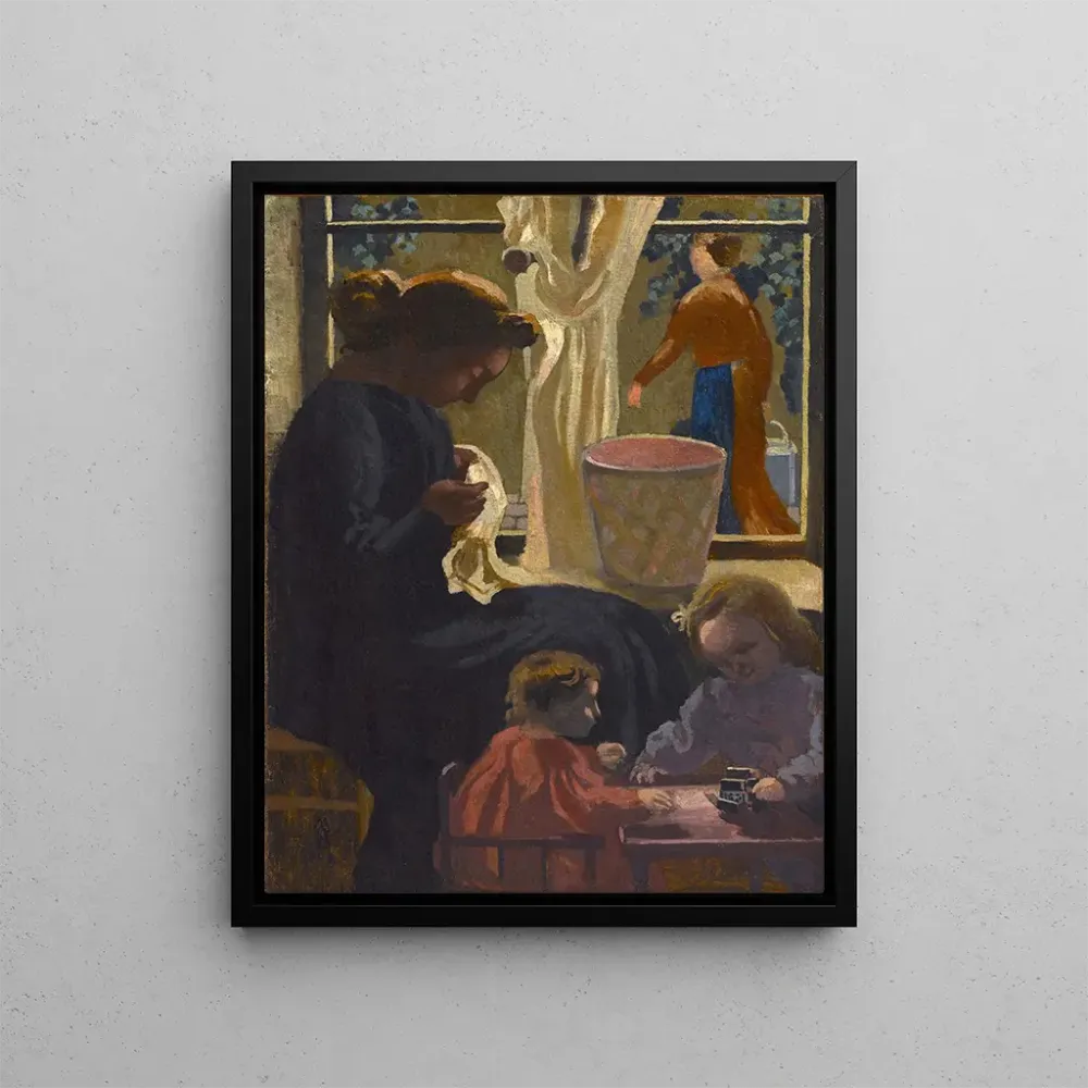 Maalaus Intimité ou Ravaudeuse à la fenêtre - Maurice Denis | Taidetuloste