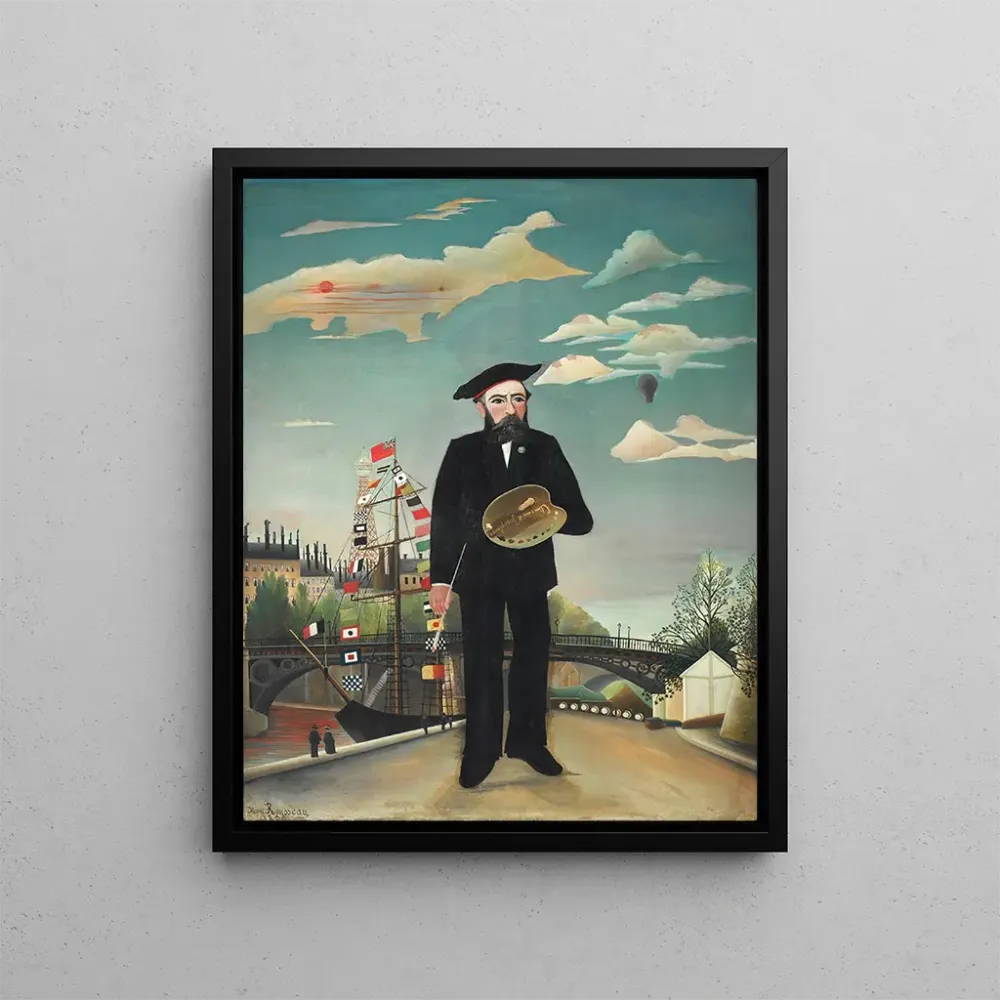 Maalaus Itse - muotokuva maisemamaalaus - Henri Rousseau | Taidetuloste