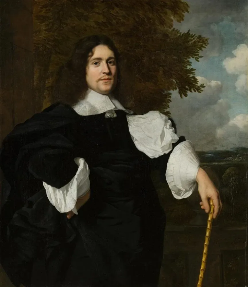 Maalaus Jacobus Trip 1627-70 Amsterdamin ja Dordrechtin asekauppias - Bartholomeus van der Helst