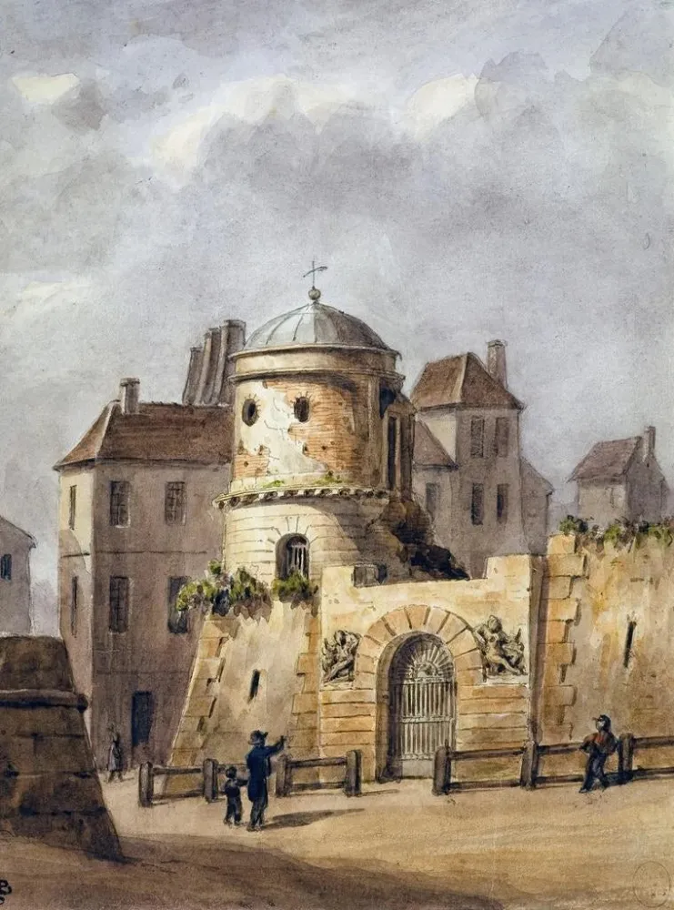 Maalaus Le jardin de Beaumarchais - Auguste Sébastien Bénard | Taidetuloste