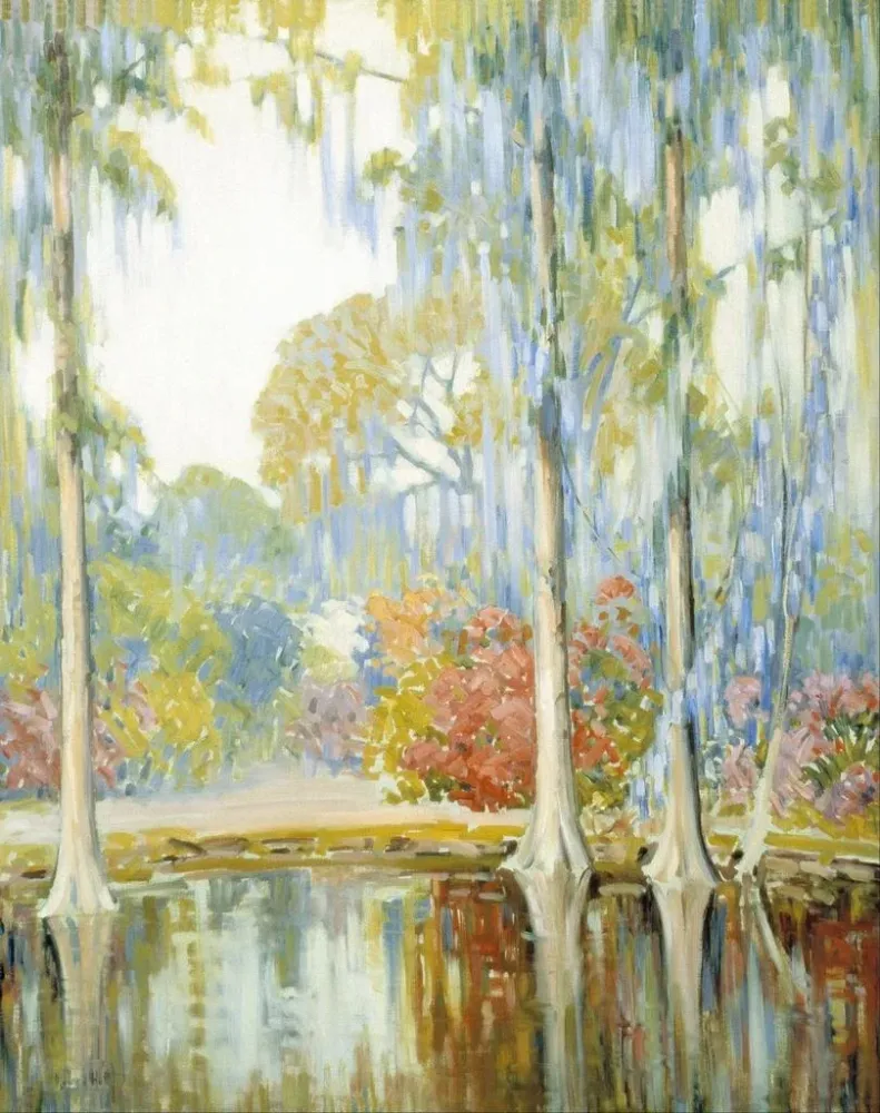 Maalaus Jardins de Magnolia - Alfred Hutty | Taidetuloste