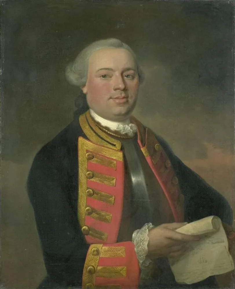 Maalaus Johan Arnold Zoutman 1724-93 Vice-amiral - August Christian Hauck | Taidetuloste