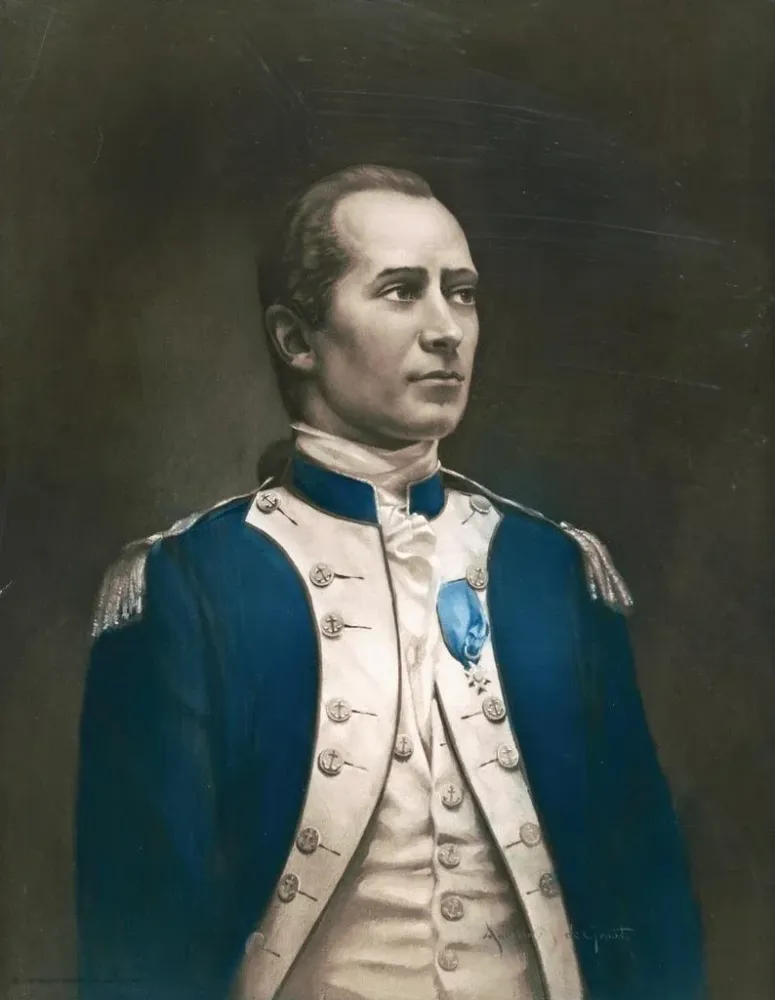 Maalaus John Paul Jones - Adriaan M. de Groot