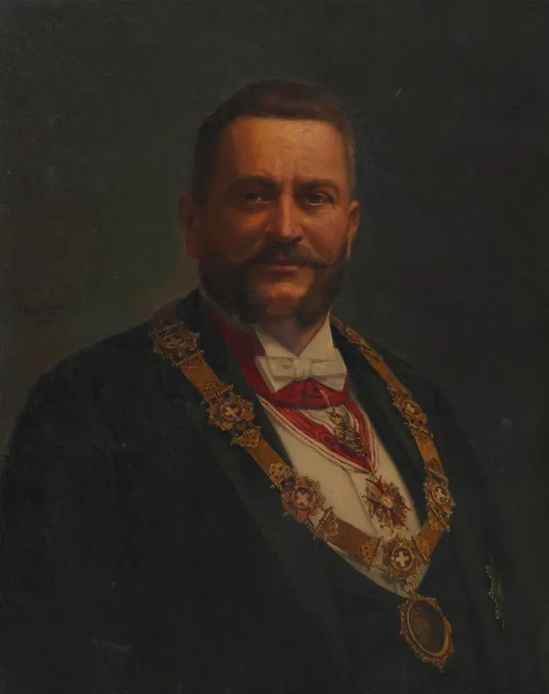 Maalaus Josef Strobach 1. Vizebürgermeister - Adolf Mayerhofer | Taidetuloste