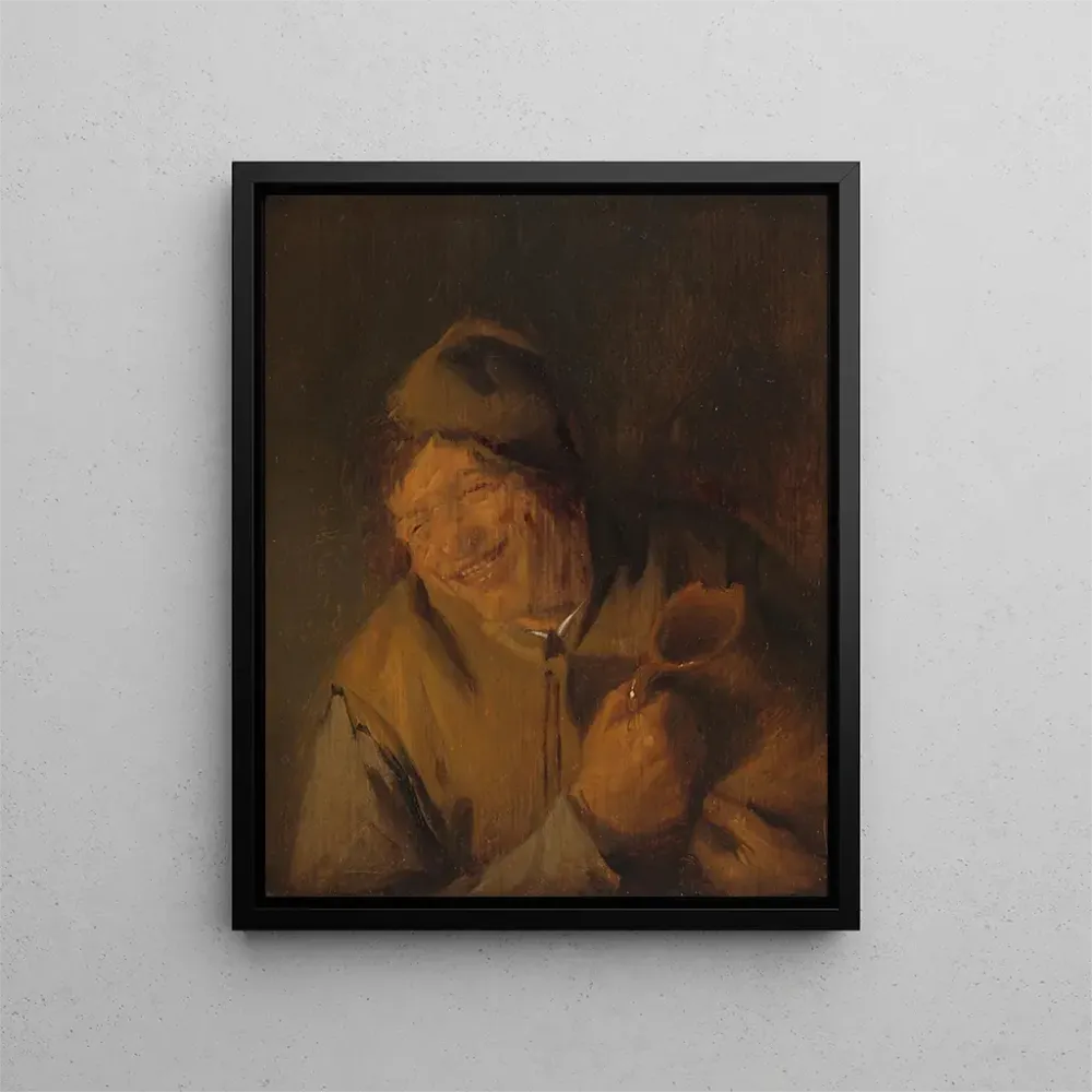 Maalaus Le joyeux paysan - Adriaen van Ostade | Taidetuloste
