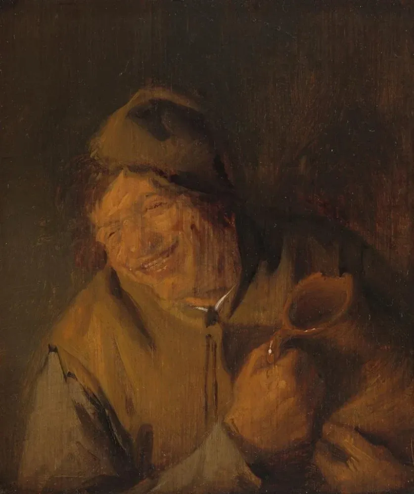 Maalaus Le joyeux paysan - Adriaen van Ostade | Taidetuloste