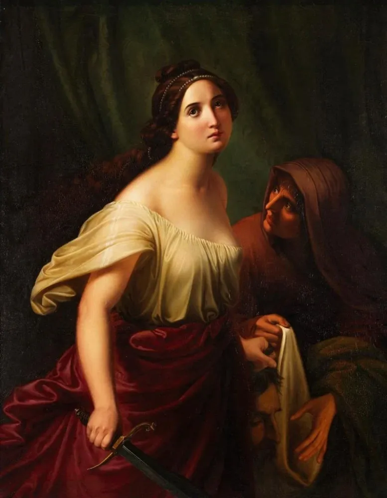 Maalaus Judith Holofornesin päällä - Adolf Gottlob Zimmermann | Taidetuloste