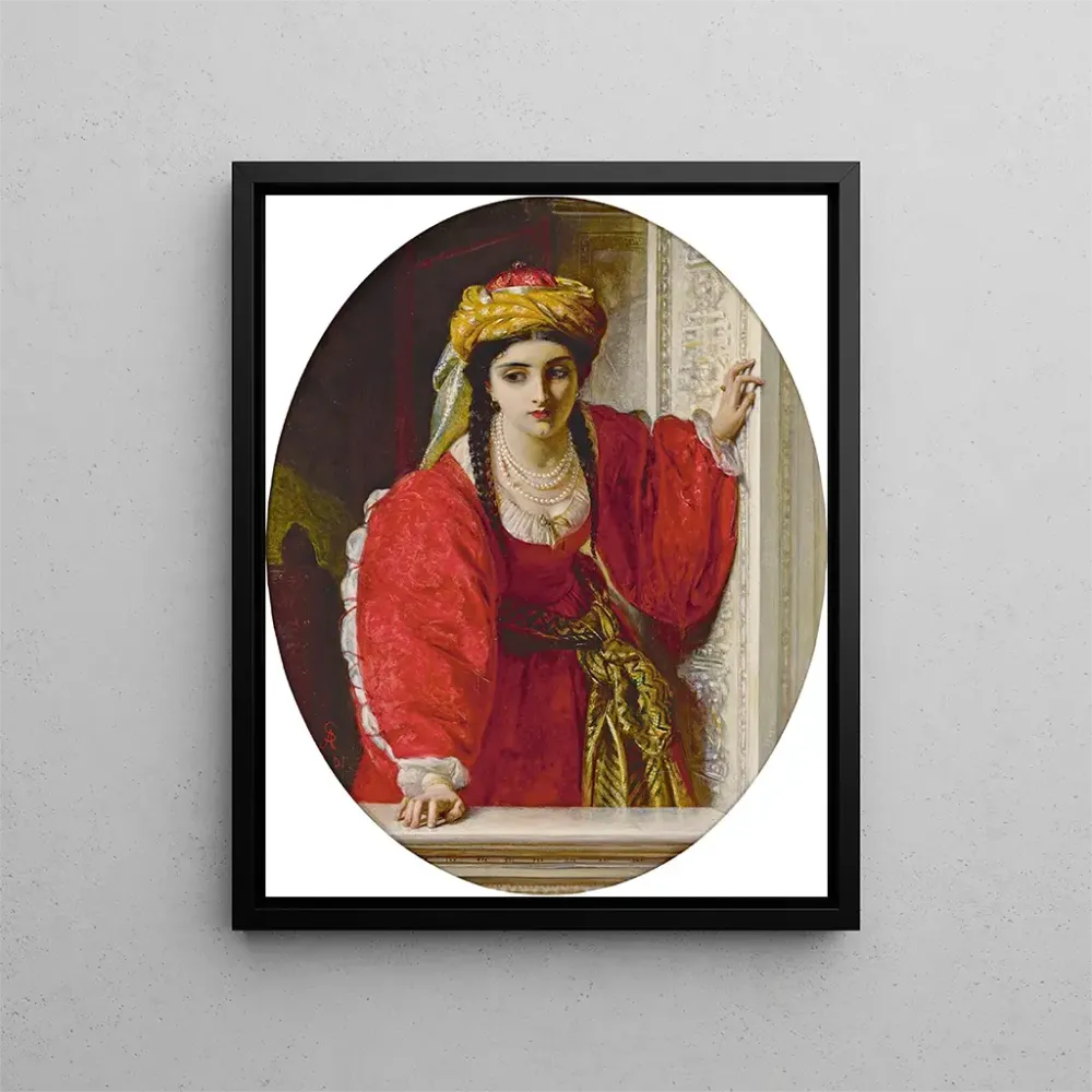 Maalaus Juliette à son balcon - Abraham Solomon | Taidetuloste