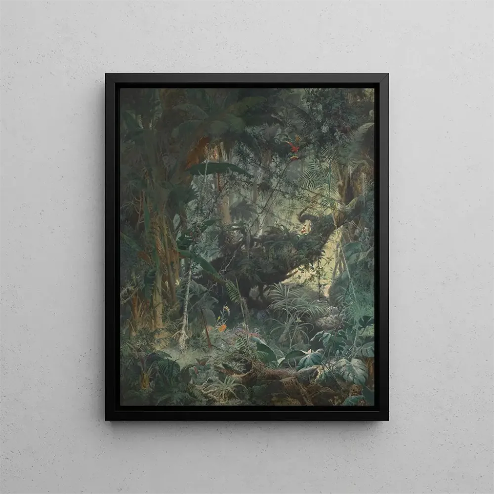 Maalaus Jungle brésilienne - Adolf Schrödter | Taidetuloste