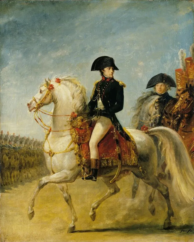 Maalaus Keisari Bonaparte tarkastaa joukkoja - Antoine-Jean Gros | Taidetuloste