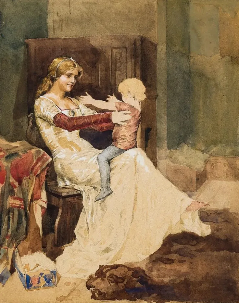 Maalaus Königin Blanka - Albert Edelfelt | Taidetuloste