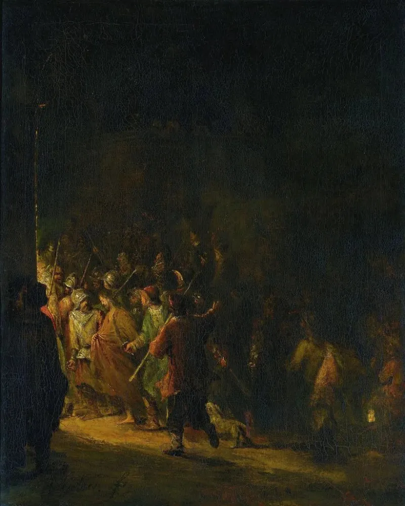 Maalaus Kristuksen pidätys - Aert de Gelder