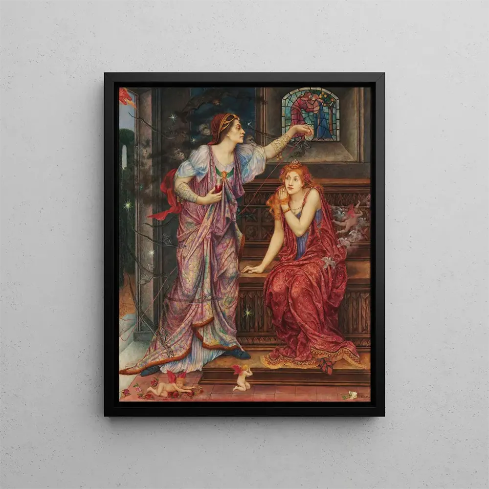 Maalaus Kunigatar Éléonore, kaunis Rosamund - Evelyn de Morgan | Taidetuloste