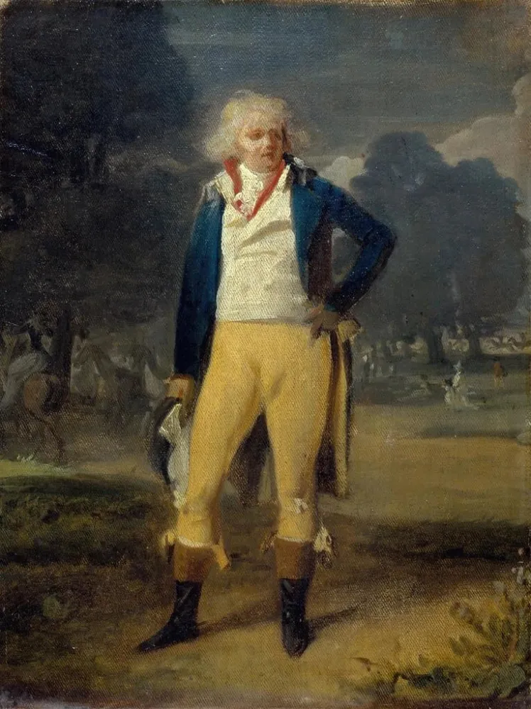 Maalaus L'Abbé de Saint - Farre, luonnollinen poika Orleansin herttuan ja Mlle Lemarquisin, tanssija Oopperassa - Henri -...
