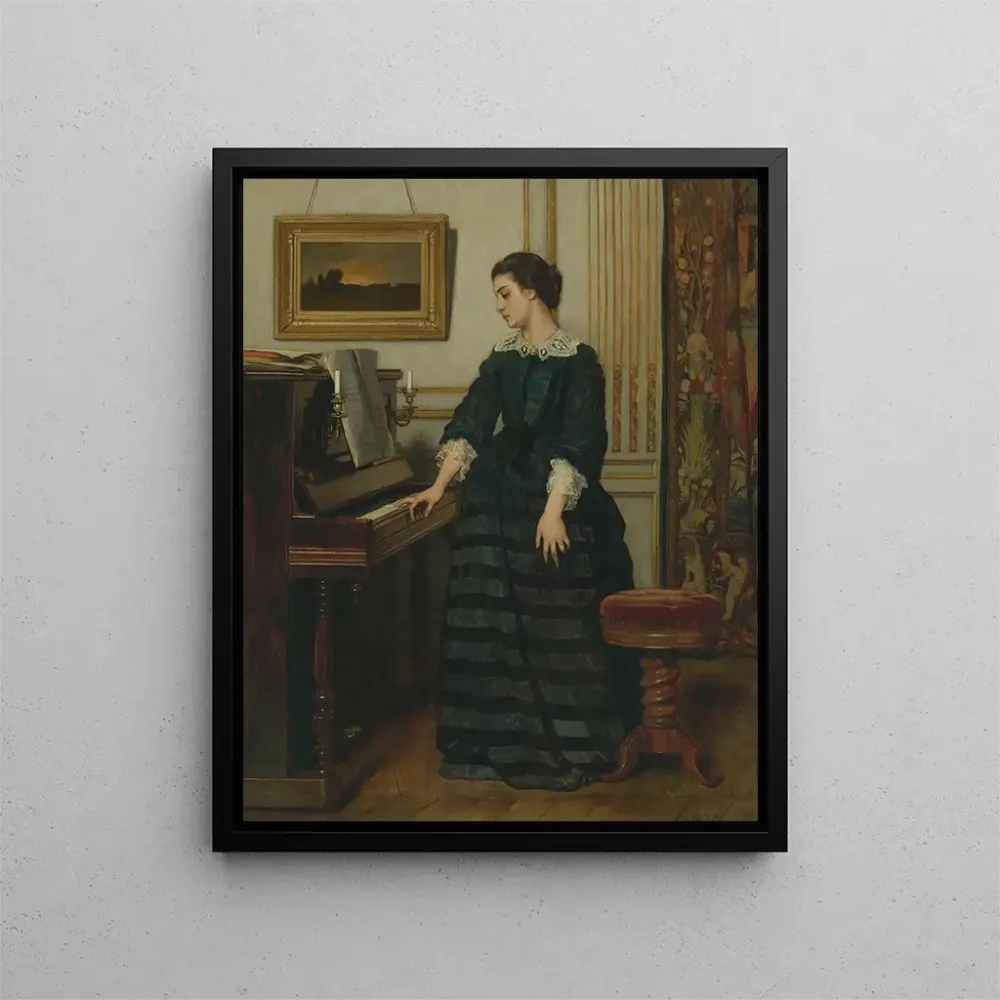 Maalaus L'absence - Alfred Stevens