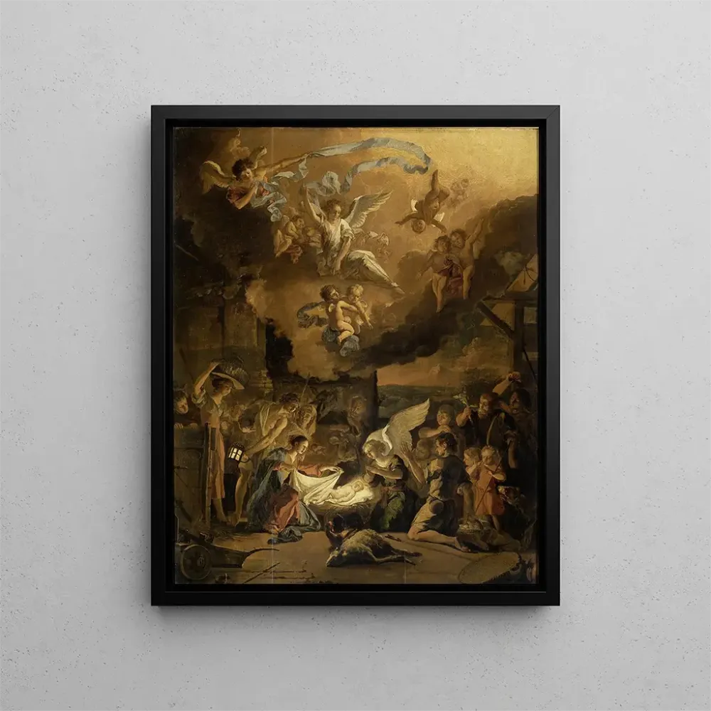 Maalaus L'Adoration des bergers - Abraham Hondius | Taidetuloste