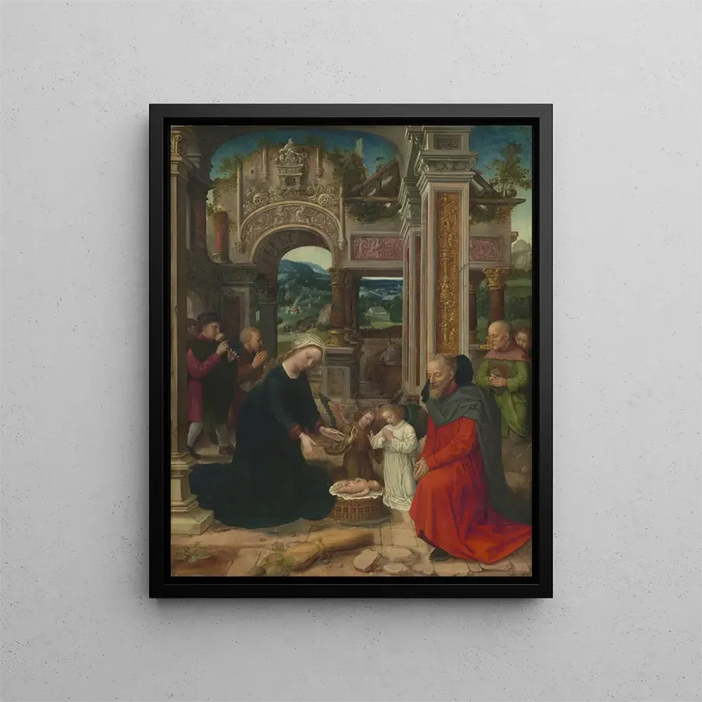 Maalaus L'Adoration des bergers - Adriaen Isenbrandt | Taidetuloste