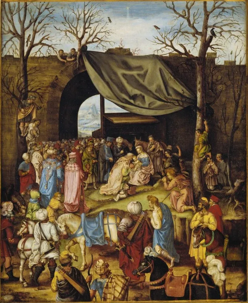 Maalaus L'Adoration des Mages - Anonyymi | Taidetuloste