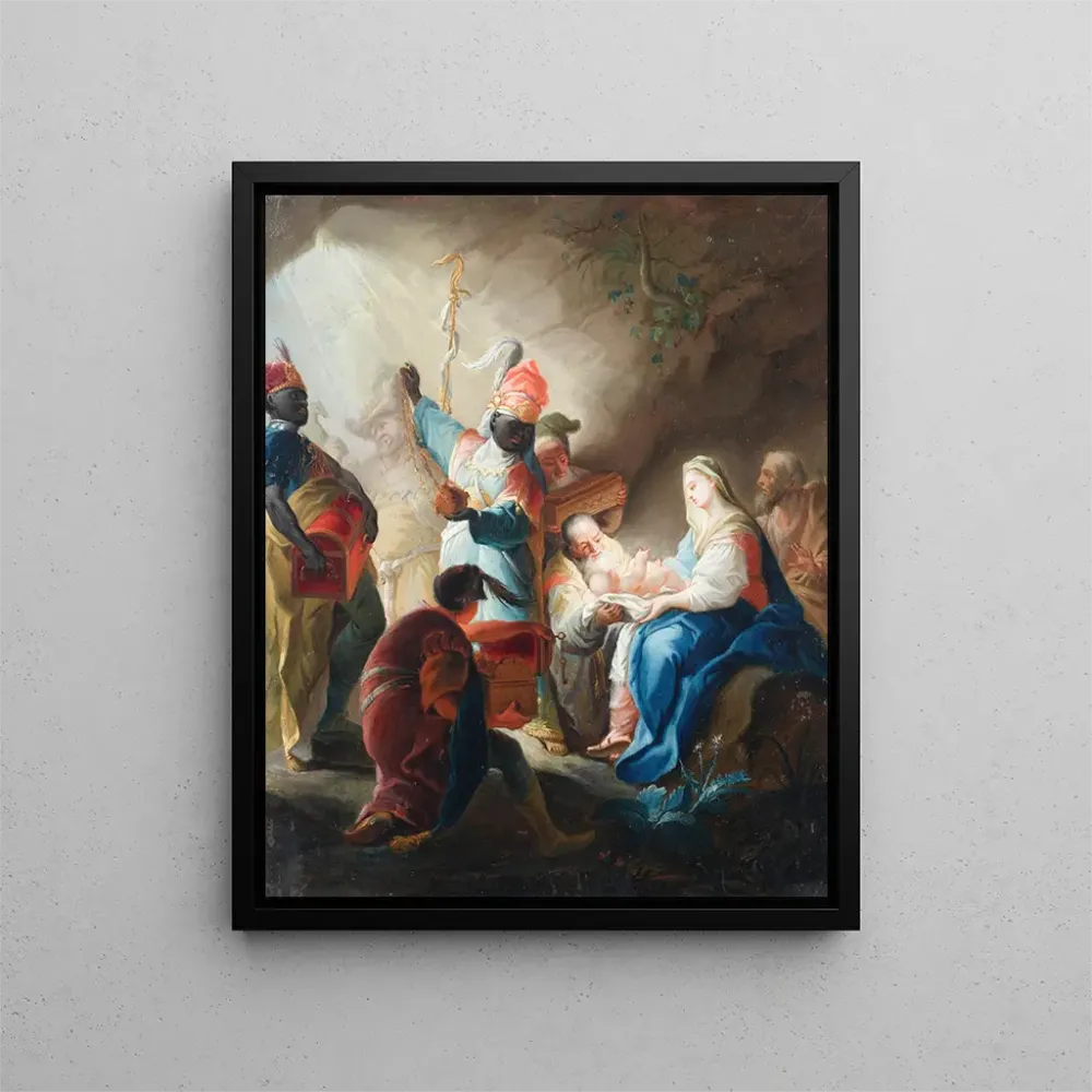 Maalaus L'Adoration des Mages - Après Johanna Evangelista Holzer