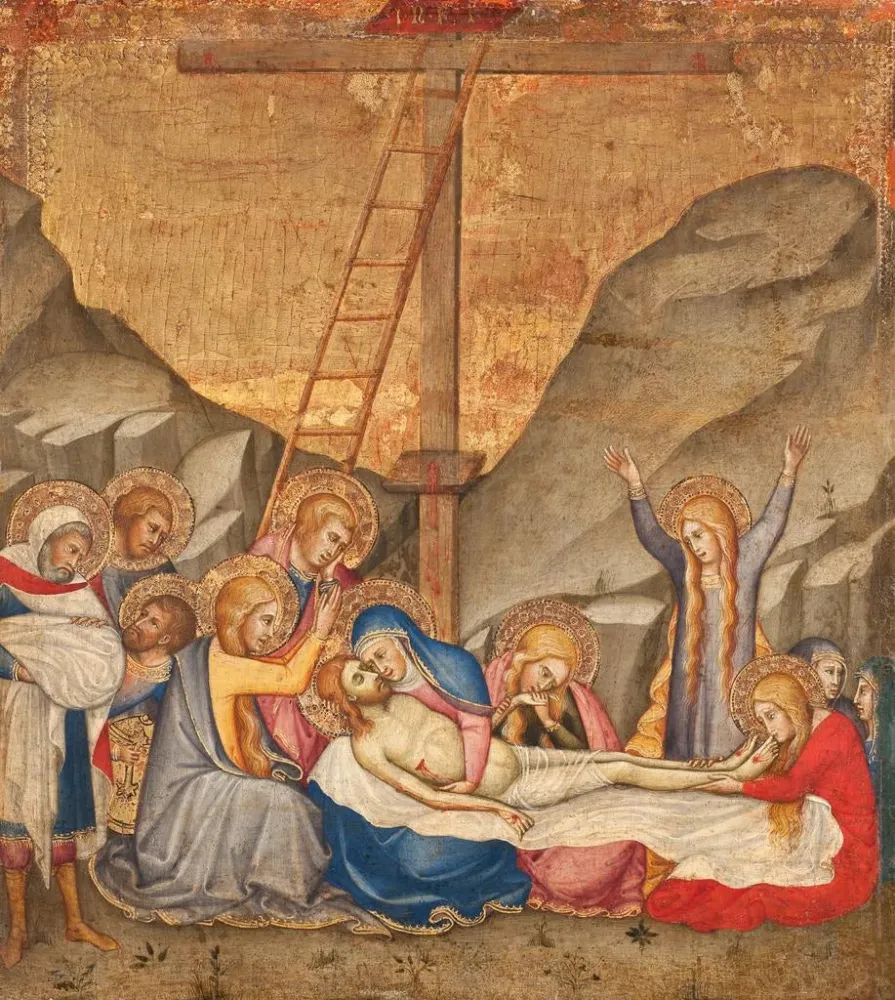 Maalaus La Lamentation - Andrea di Bartolo | Taidetuloste
