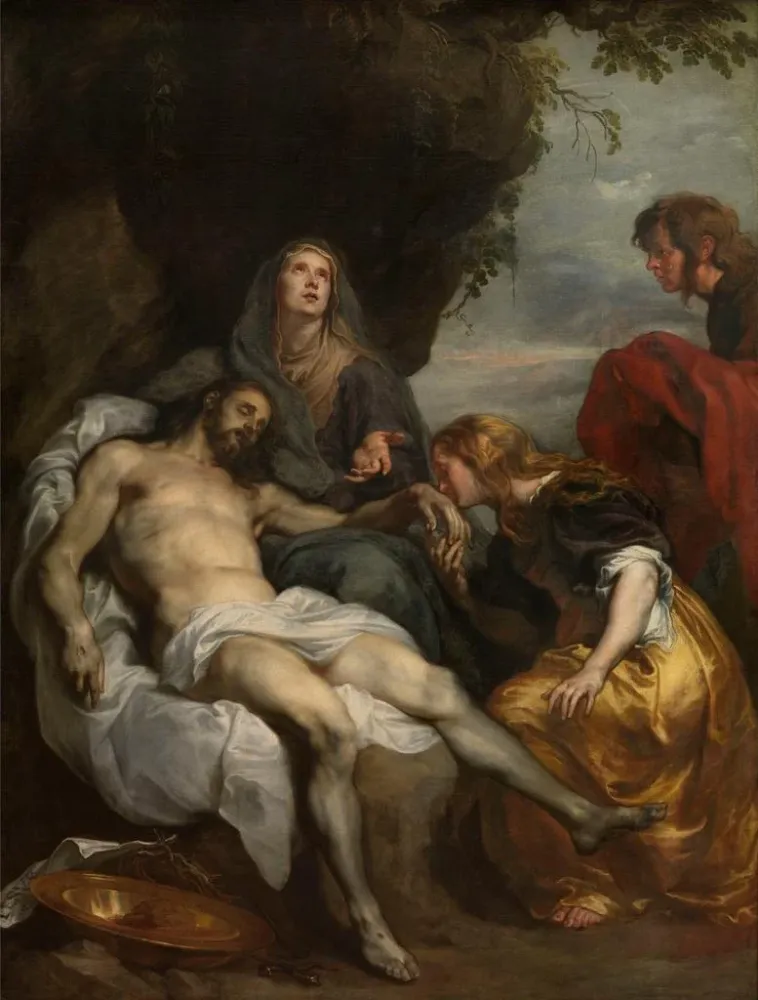 Maalaus La Lamentation sur le Christ mort - Antoine van Dyck | Taidetuloste