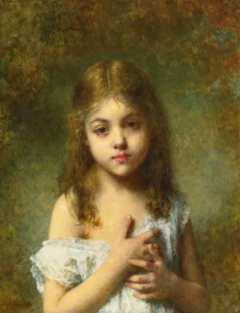 Maalaus Lapsuus - Alexei Harlamoff | Taidetuloste