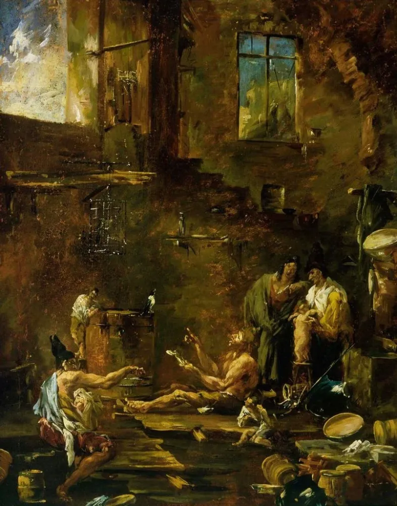 Maalaus Laulavat linnut - Alessandro Magnasco | Taidetuloste