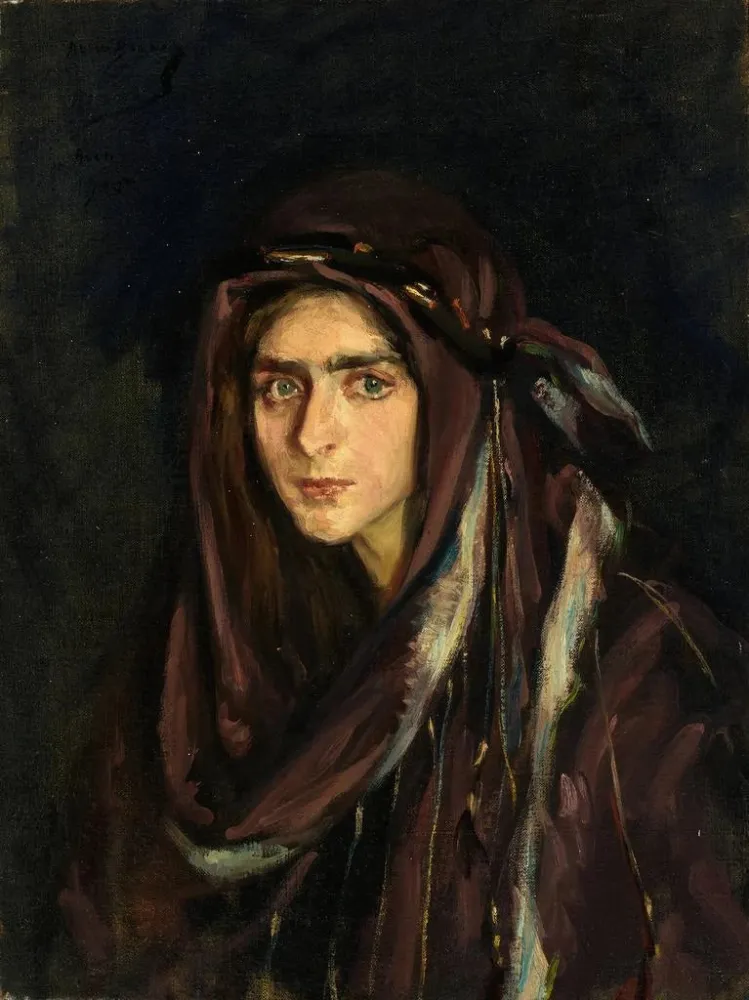 Maalaus Laura arabialaisessa puvussa - Alice Pike Barney | Taidetuloste