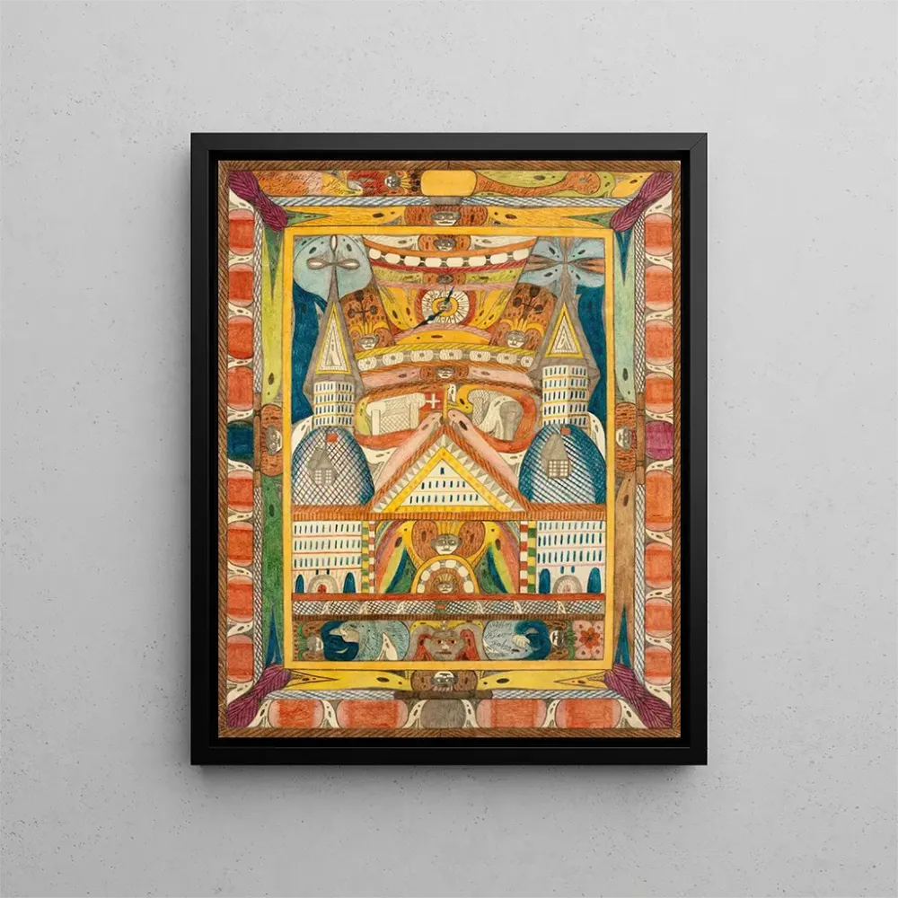 Maalaus LeantikaRiesenGrandHottell à LionSee Indien - Adolf Wölfli | Taidetuloste