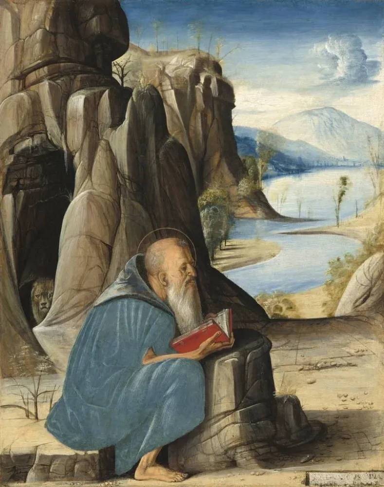Maalaus Lecture de Saint Jérôme - Alvise Vivarini | Taidetuloste