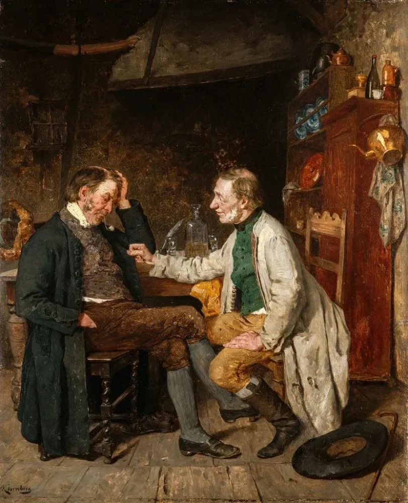 Maalaus L'emprunteur - August Jernberg | Taidetuloste
